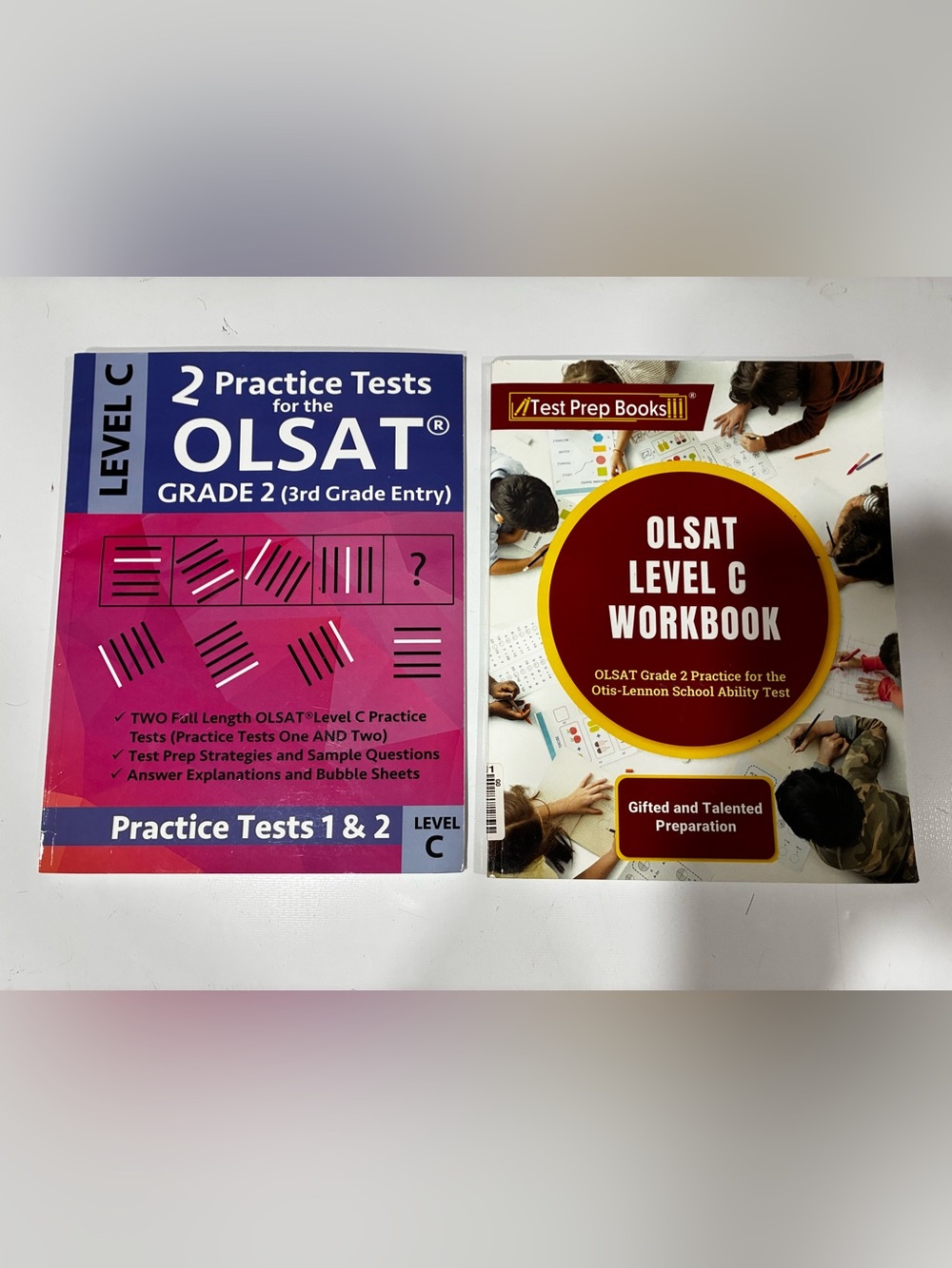 Two Grade 2 OLSAT Test Prep Books